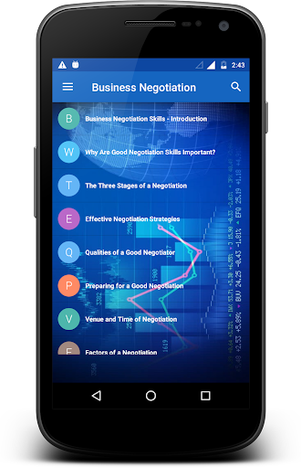 Android application Business Negotiation screenshort