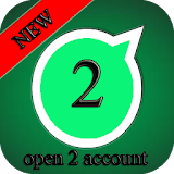 open 2 account whatsapp  Prank icon