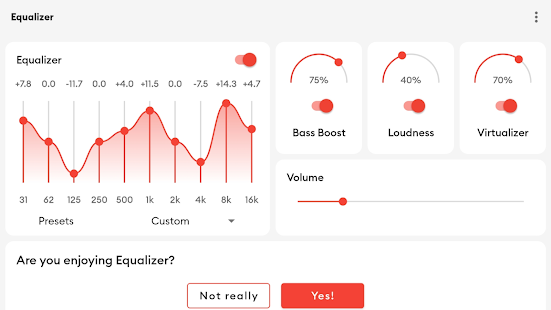 Flat Equalizer - Bass Booster Screenshot