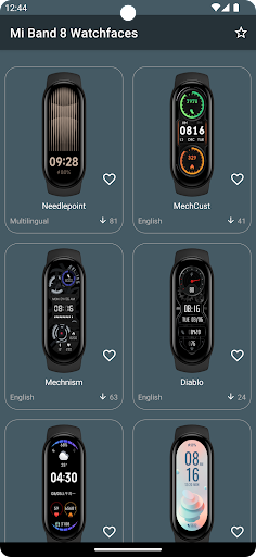 Mi Band 8 WatchFaces Screen 2
