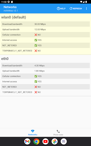 miNWos: Network Status Viewer Screen 3