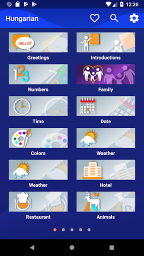 Android application Learn Hungarian Faster screenshort