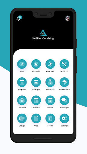 Android application Kelliher Coaching screenshort