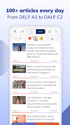 Todaii: Learn French by newsのおすすめ画像2