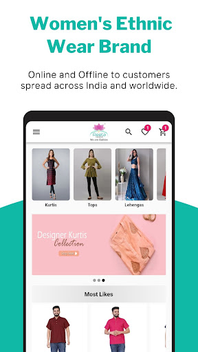 Reeta Fashion- Online Shopping Screen 2