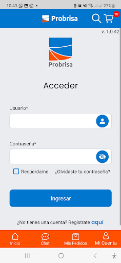 Android application Probrisa App screenshort