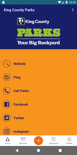 Android application King County Parks screenshort