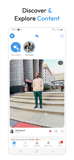 Android application Bubble Social Networking screenshort