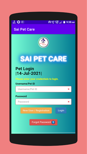 Android application Sai Pet Care screenshort