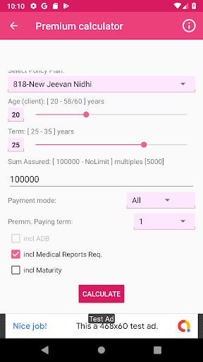 LIC Policy Calculators Mini Screenshot 3 - AppWisp.com