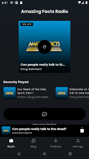 Android application Amazing Facts Radio screenshort