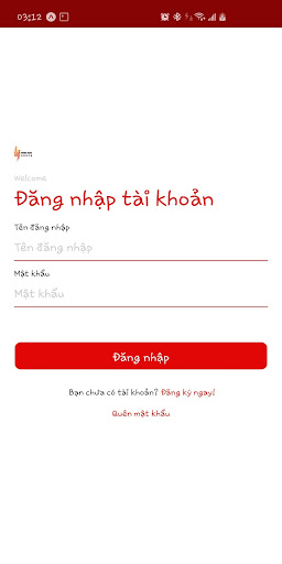 Android application Phuong Hoang Order screenshort