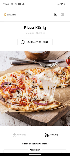 Android application Pizza König screenshort