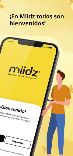 Android application miidz - Solicita servicios screenshort