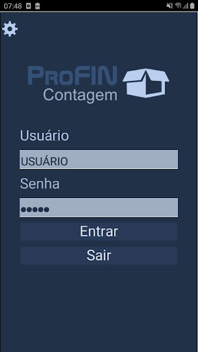 Android application ProFIN Contagem screenshort
