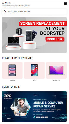 Android application Ongofix screenshort