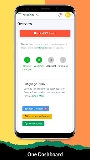 Android application NextD - Study Abroad Platform screenshort