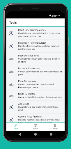 Android application RunDEX screenshort