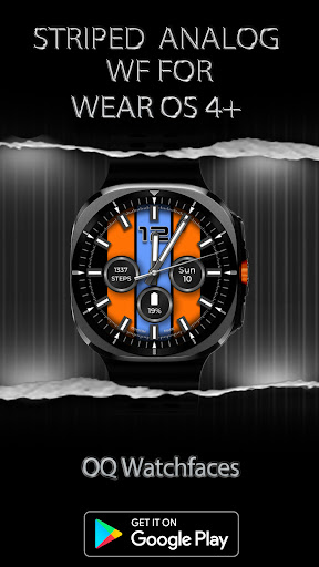 Striped Analog WF Wear OS 4