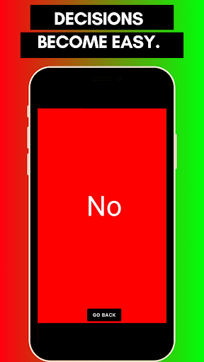 Yes No Maybe Decision Maker Screen 3