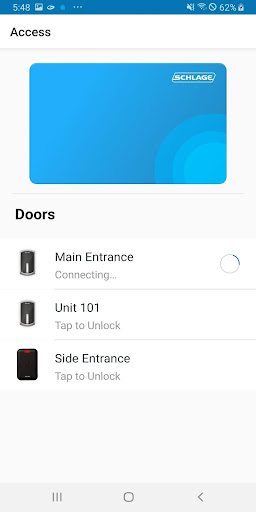 Schlage Mobile Access Screen 3
