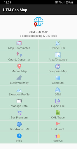 Android application UTM Geo Map screenshort