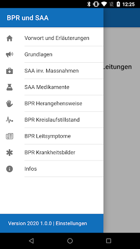 Android application BPR und SAA screenshort