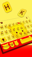 screenshot of Yellow Bear Keyboard Theme