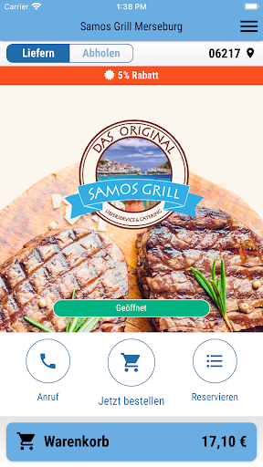 Android application Samos Grill Merseburg screenshort