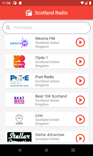 Scotland Radio Stations UK Screen 3