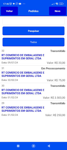 Força de Venda SIMDATA ERP Screen 3