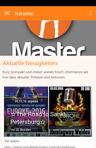 Android application Master Karaoke screenshort