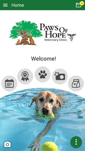 Android application Paws of Hope Veterinary Clinic screenshort