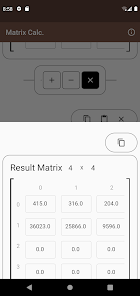 Matrix calc clearance
