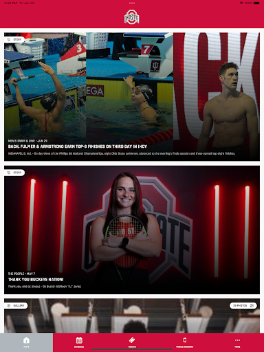 Screenshot of Ohio State Buckeyes