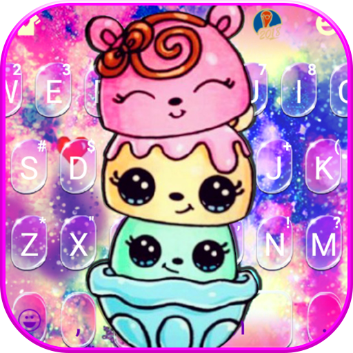 Cute Colorful Cake Keyboard Th  Icon