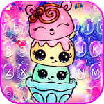 Cover Image of ดาวน์โหลด Cute Colorful Cake Keyboard Theme 1.0 APK