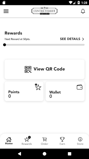 Android application Center Street Eatery screenshort