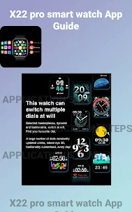 X22 pro smart watch App Guide