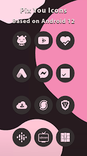 Flamingo Android 12 Dark Icons 1.1.9 APK screenshots 4