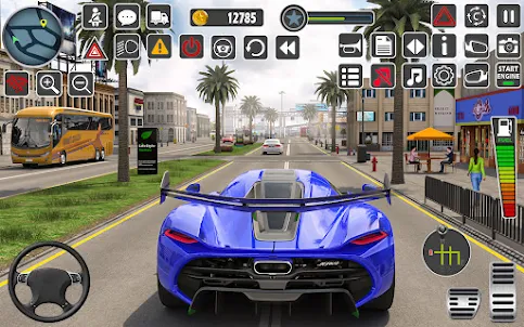 Escola Carro Dirgindo Jogos 3D