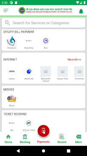 Suva Saugat Mobile App Screen 3