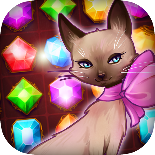 Fancy Treasure Cat: Jewel Gems  Icon