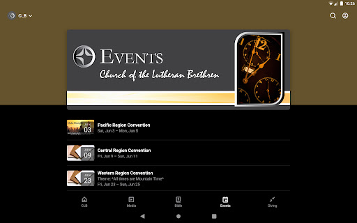 Screenshot of CLB