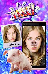 Pig Face Nose Snap Funny Photo Editor Funny Selfie