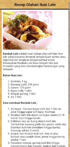 Resep Olahan Ikan Offline