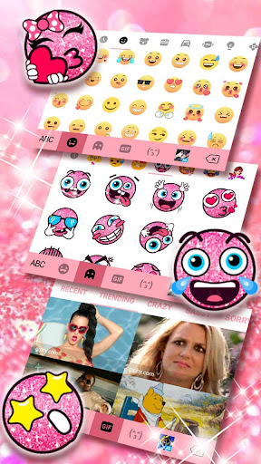 تطبيق ثيم لوحة المفاتيح Glittering P برو3