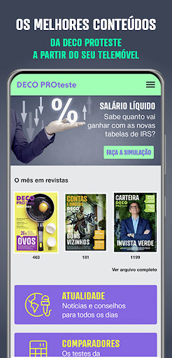 Android application DECO PROteste Revistas screenshort