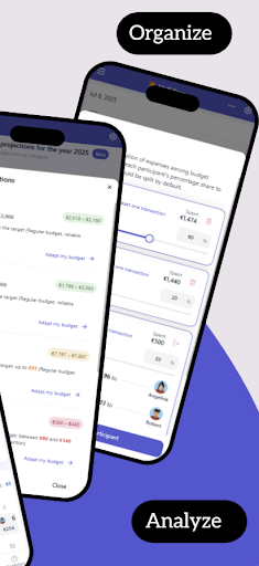 Screenshot of Shared expenses – Boney