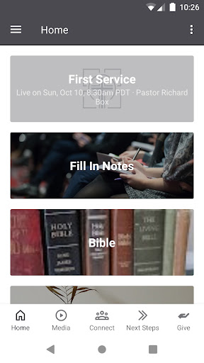 Android application Living Grace Foursquare Church screenshort